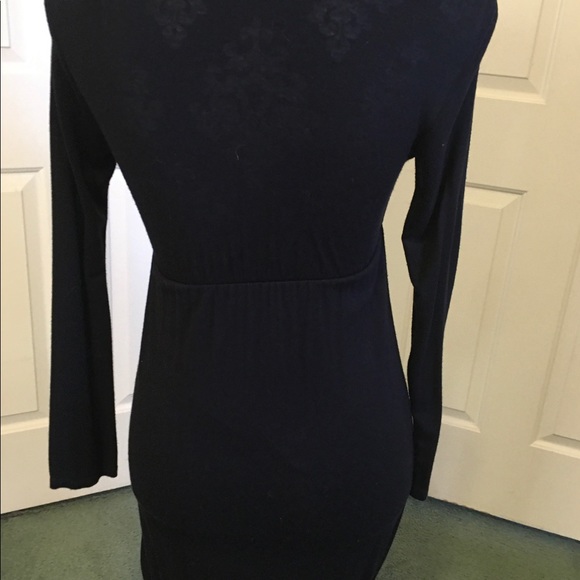 🛍🎁Black Tunic Dress “Made In Italy”  Sz M - Picture 5 of 6